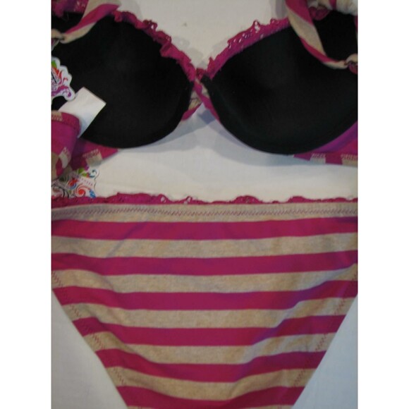 Underwire Swimsuit Bikini Push Up Rebecca Virtue RASPBERRY LACE L - Picture 5 of 5